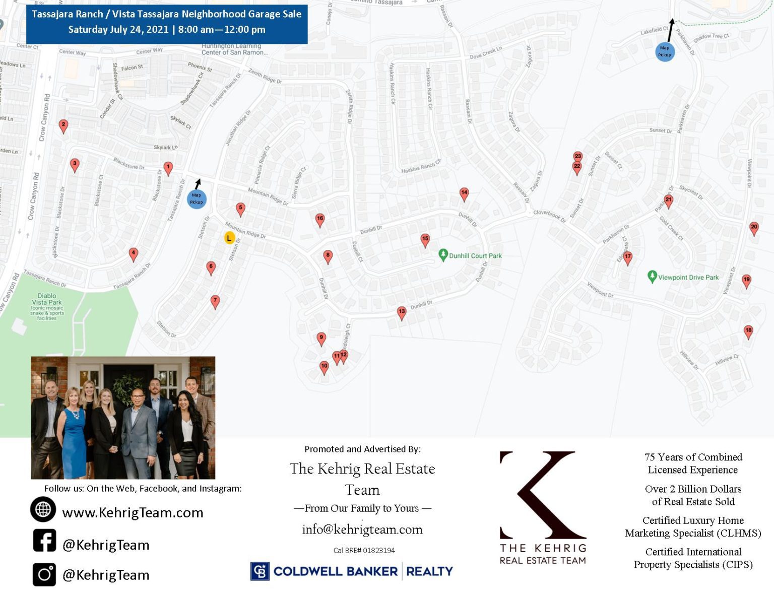 Past 2021 Annual Neighborhood Garage Sale Tassajara Ranch / Vista