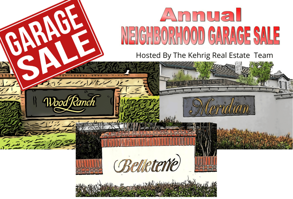 Wood Ranch, Meridian Hills, Belleterre Neighborhood Garages Sale Danville CA