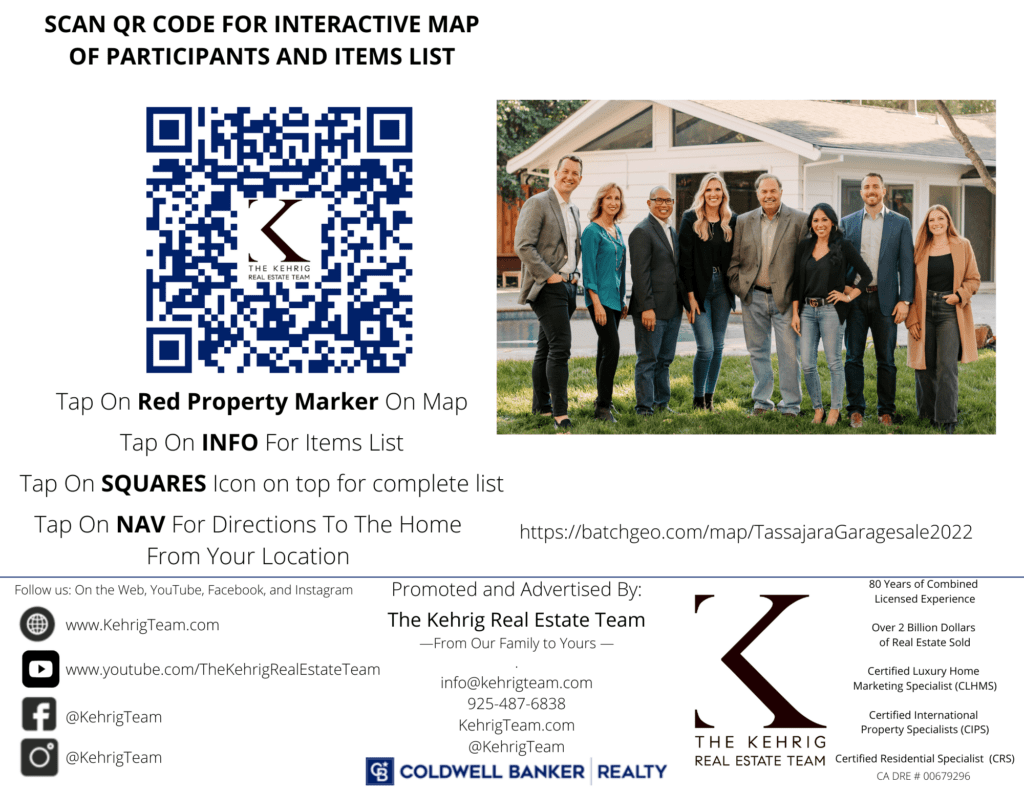 Kehrig Real Estate Team Tassajara area neighborhood garage sale pg2