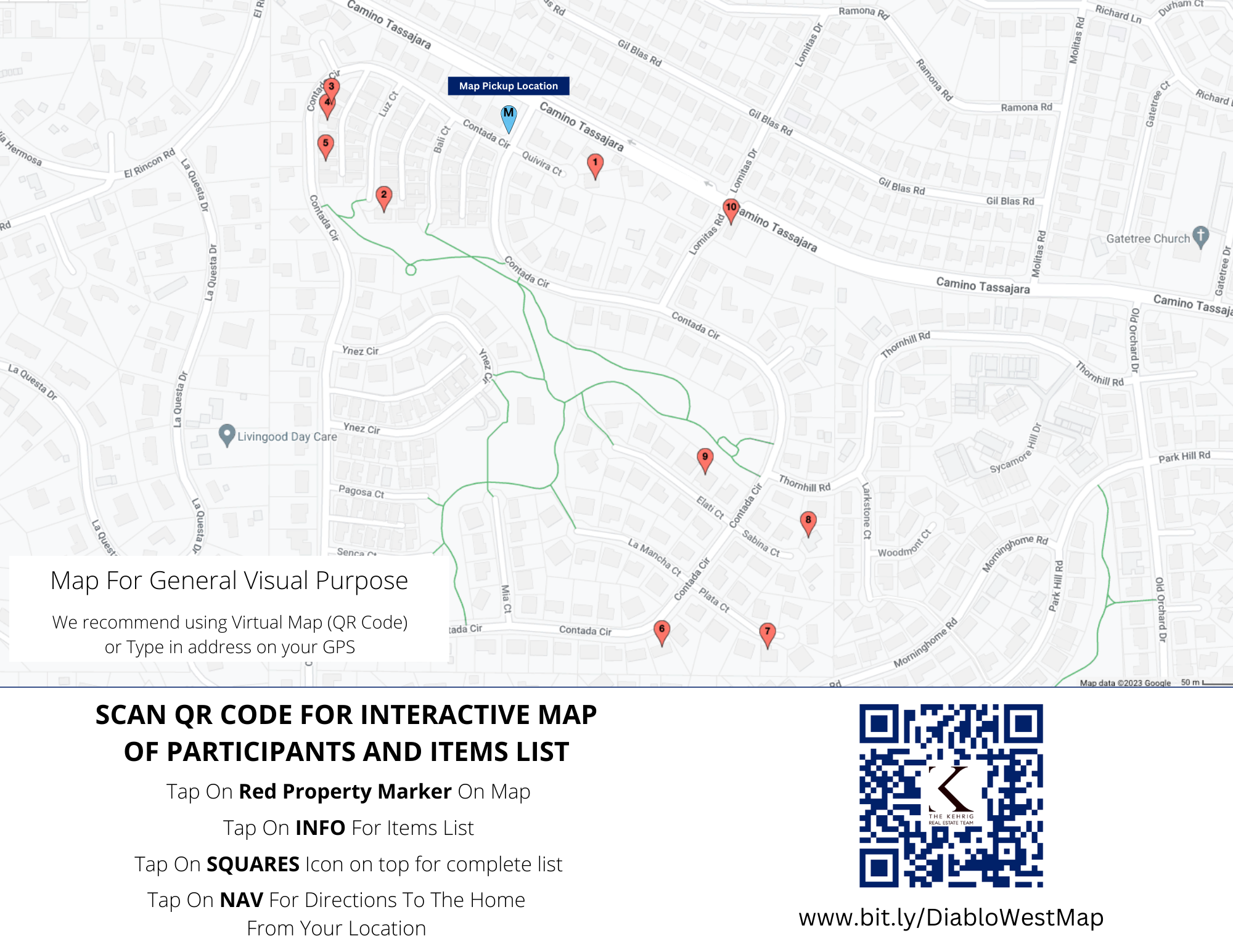 Diablo West Neighborhood Garage Sale May 6th, 2023 800am 1200pm